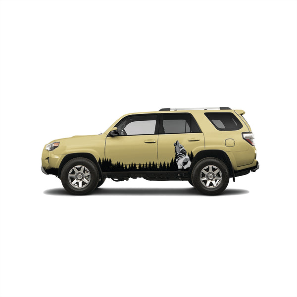 2010-2023 Toyota 4Runner Solid Tree Wolf Side Banners