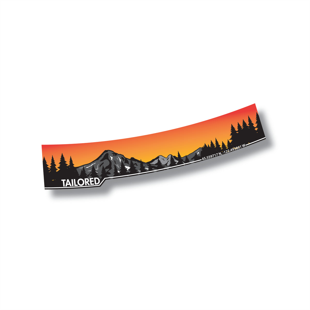 Universal Mountain Window Banner + Sticker Pack