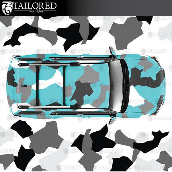 DIY livery blocky camo kit in 3 different colors and all different sizes and shapes per color. 